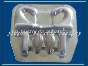 Plastic blister packaging for nails clamshell box for nails stand blister packing box