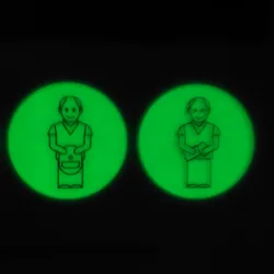 3D пластиковая звезда светящаяся в темноте наклейка на стену