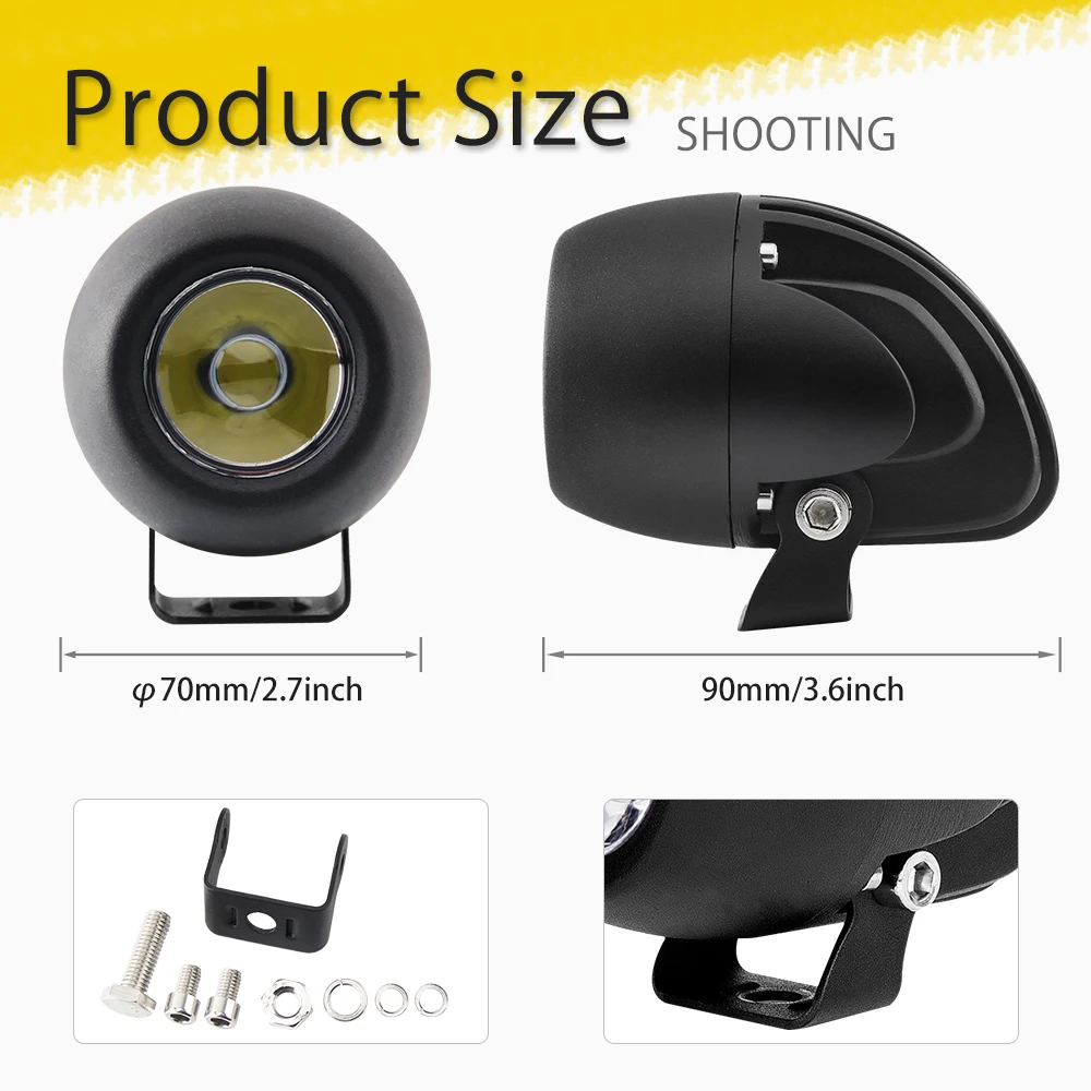 12 Вольт 24V супер яркий маленький светодиодный светильник 20 Вт 3