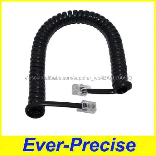 Экспорт RJ11 ПУ куртка 26AWG спиральный кабель для Иностранцев на рынке