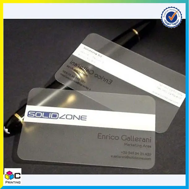 High quality printing transparent cheap custom hologram business cards