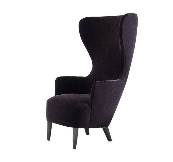  Стул Wingback из бархатной ткани/мебель для гостиничного проекта/стул