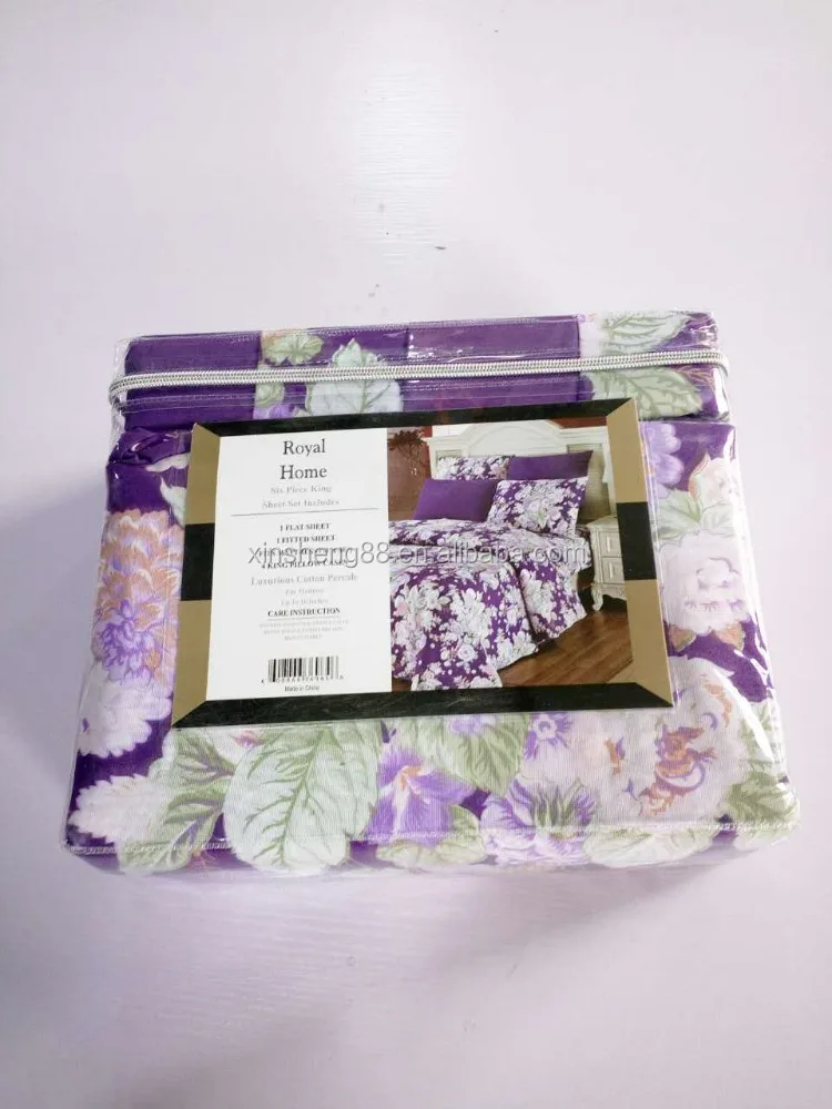 1800 series printed 4pc/6pc bedding sheet set whole sale