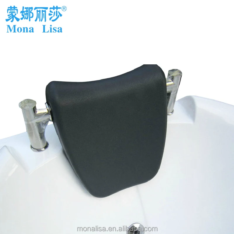 Monalisa Hot Sale High Quality Corner Single Use Acrylic Bathtub with Seat Massage Whirlpool with Towel Hanging Rod M-2006 White