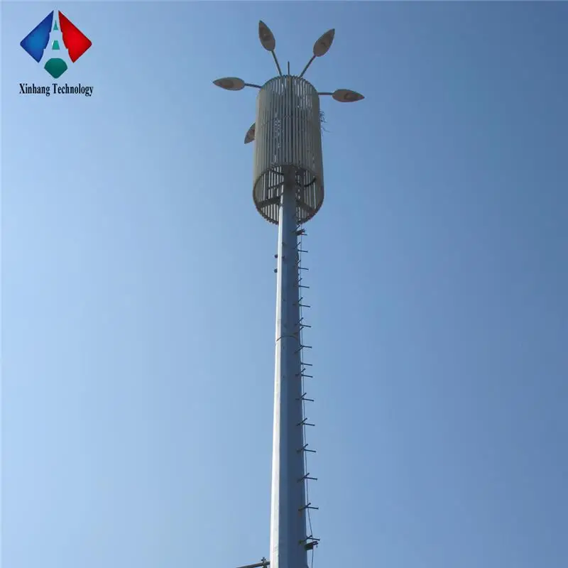 mast and communication single pole telecommunication antenna tower china telecom monopole steel towers