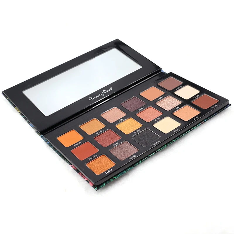 18 цветов розовая Профессиональная Косметика Палитра теней для век с собственной торговой маркой