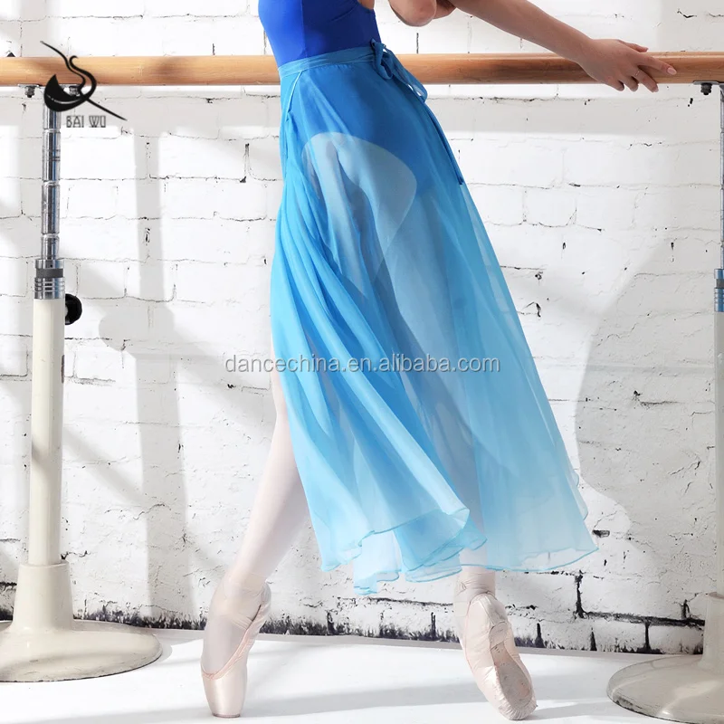 117145401 Long Skirt Ballet Dance Wrap Skirt