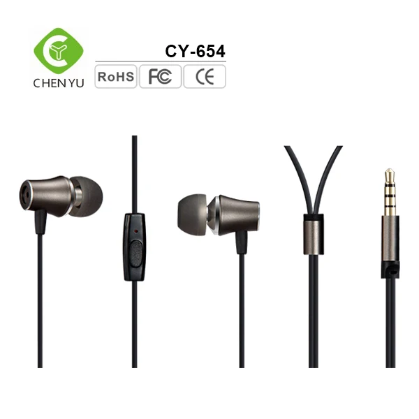 Высокое качество наушники 3.5 мм с пультом управления и микрофоном