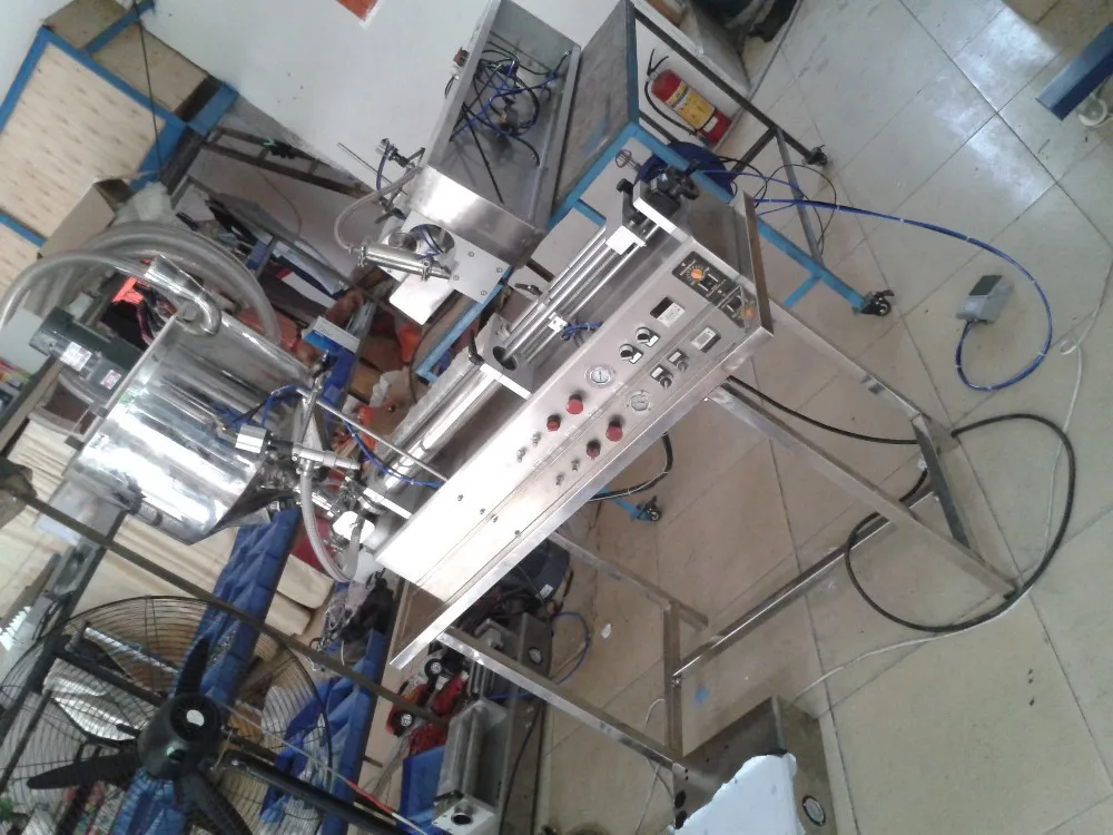 100g 250g 500g 1kg semi automatic small piston beverage honey  liquid paste filling machine