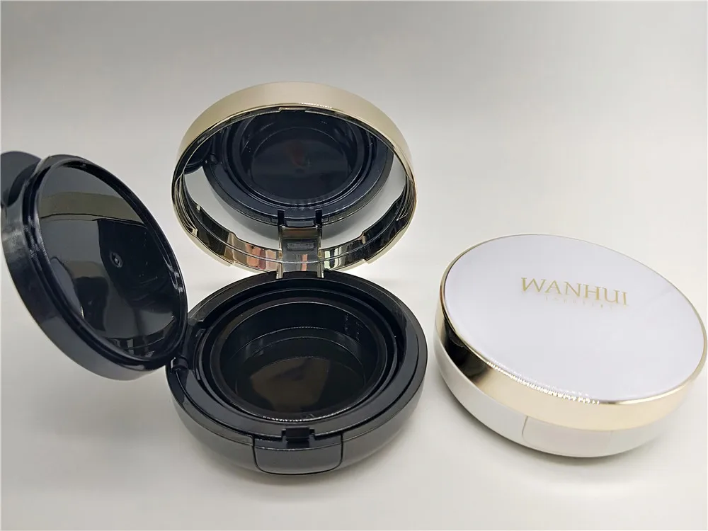 WH-F120A white gold empty air cushion loose powder foundation compact case