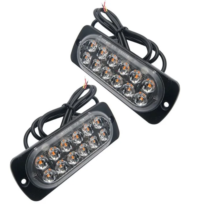 Супер яркий красный белый 12-водить автомобиль грузовик предупреждение чрезвычайных водонепроницаемой конструкции Маяк флэш осторожностью проблесковым маячком