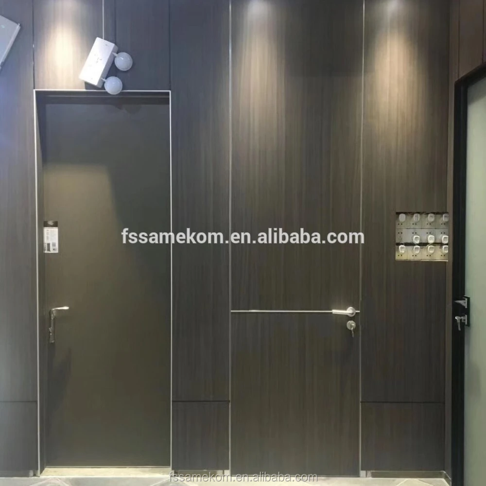 Скрытая дверь охранной комнаты в домах, Межкомнатная дверь без рамки