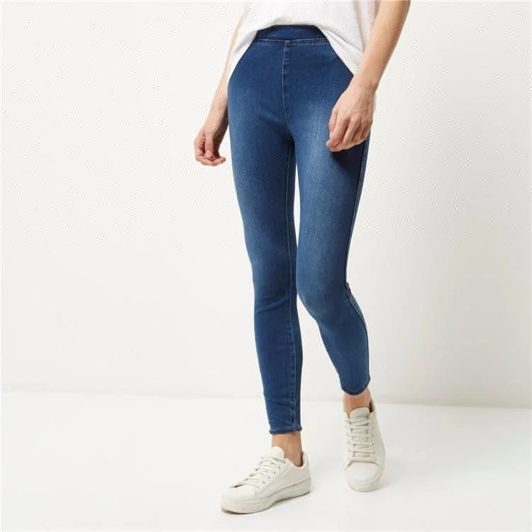 Королевский волк shascullfites в винтажном стиле синего цвета с эластичной резинкой на талии джинсы без застежек джинсы-леггинсы супер эластичный jegging