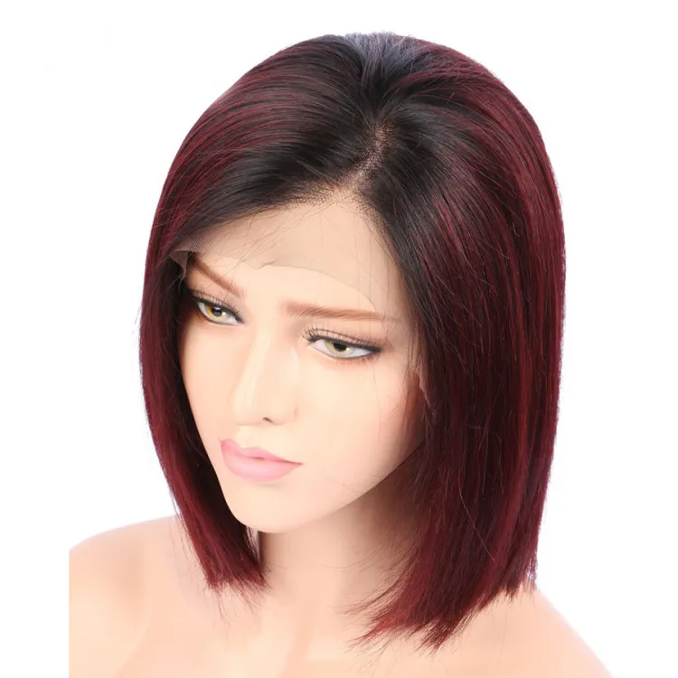 Hot sale wholesale  curly hair wigs dropshipping,100 percent brazilian human hair ombre wig,easy to color red human hair wig