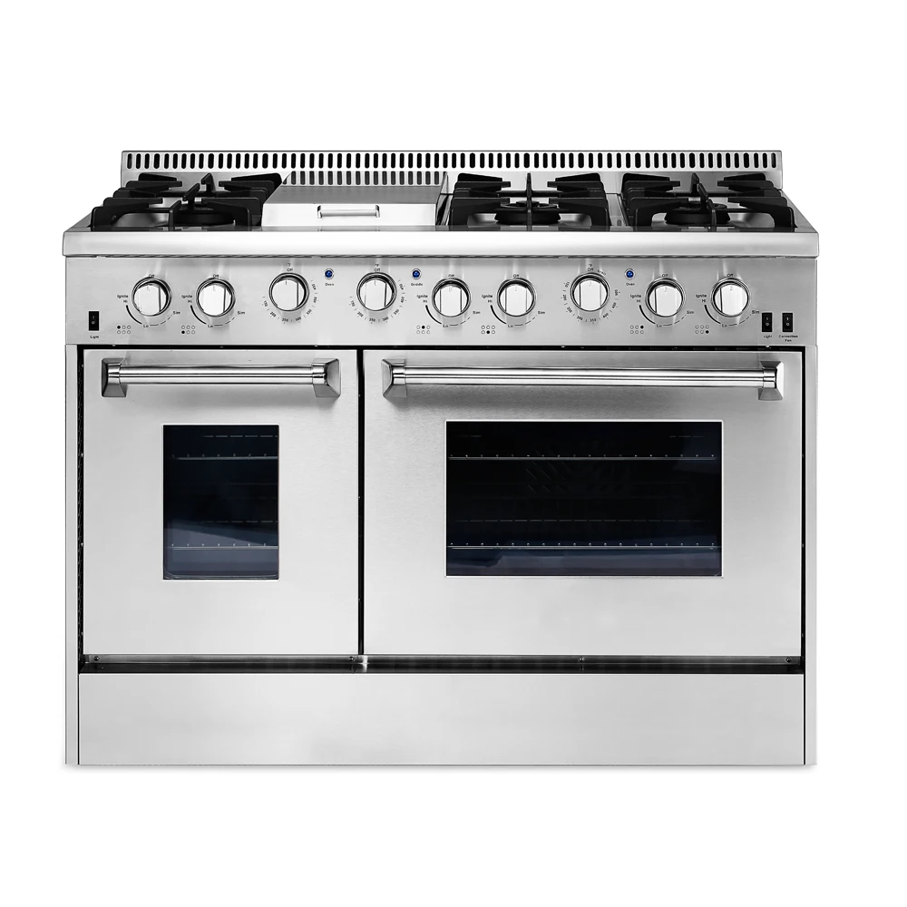 USA range oven commercial electric range with grill top