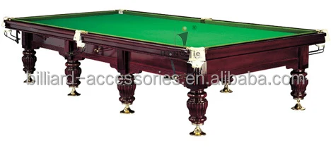 New 12ft Solid Wood Natural Slate Billiards Snooker Table
