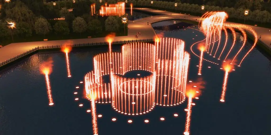 Music Water Fountain Producer Sea Fountain Stainless Steel Fountain