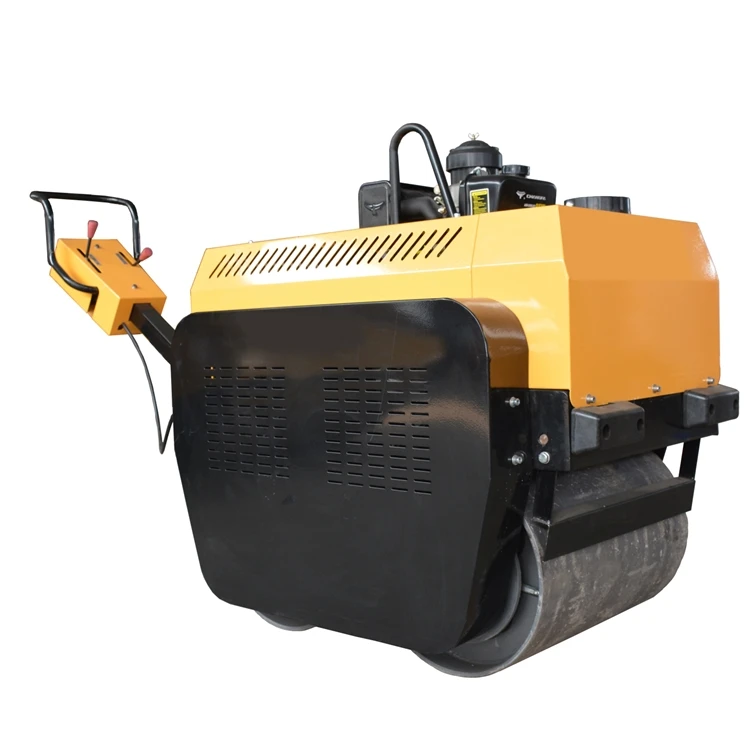 single drum hand vibratory road roller,dual drum walk behind road roller