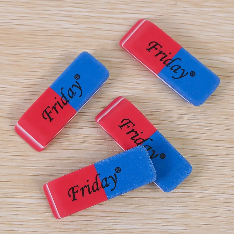 New Two-tone 2B pencil eraser student sketch rubber gift learning stationery