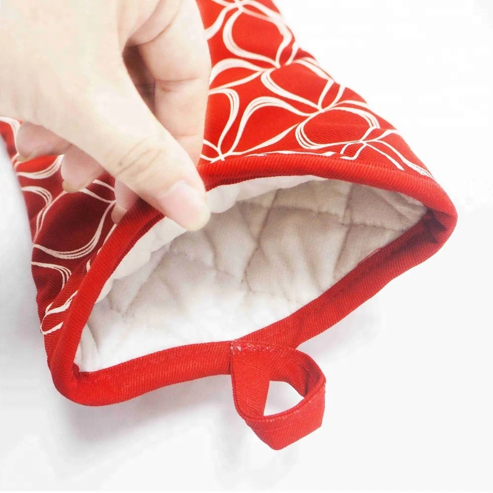 Meita Home Household Kitchen Heat Proof Custom Design Neoprene Mitten Oven Mitt Machine washable oven mitt