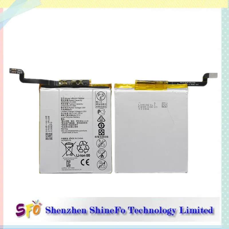 High Quality 2700mAh Phone Battery HB436178EBW for Huawei Mate S CRR-CL00 CRR-UL00 battery
