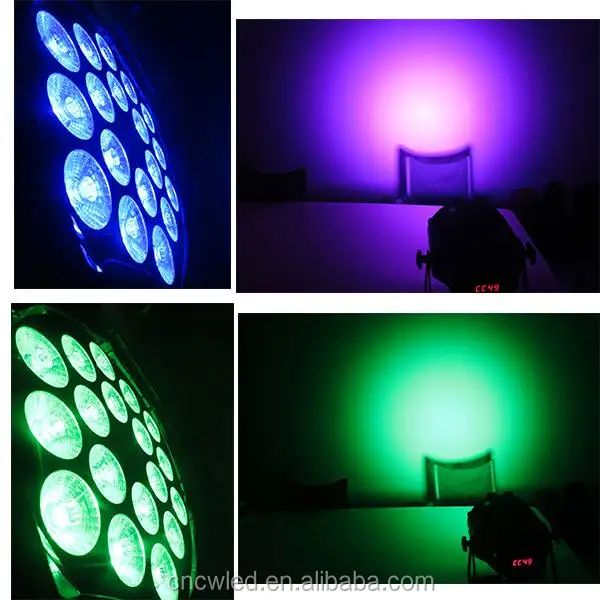 Stage Lighting Professional 18pc Led Par Rgbw 4 in 1 Light DMX512 COOL WHITE ROHS Ip33 Ce