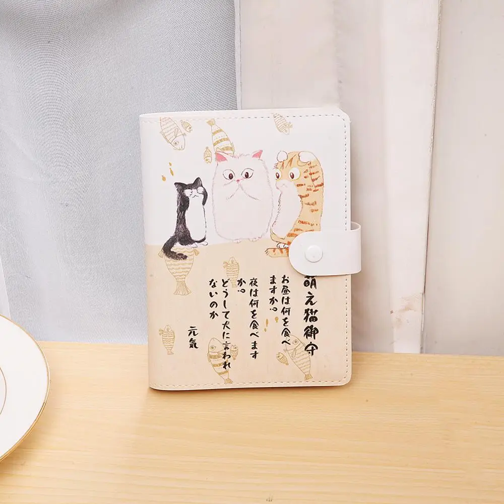 Korea stationery cute weekly planner PU cover mini notebook with CMYK printing for kids