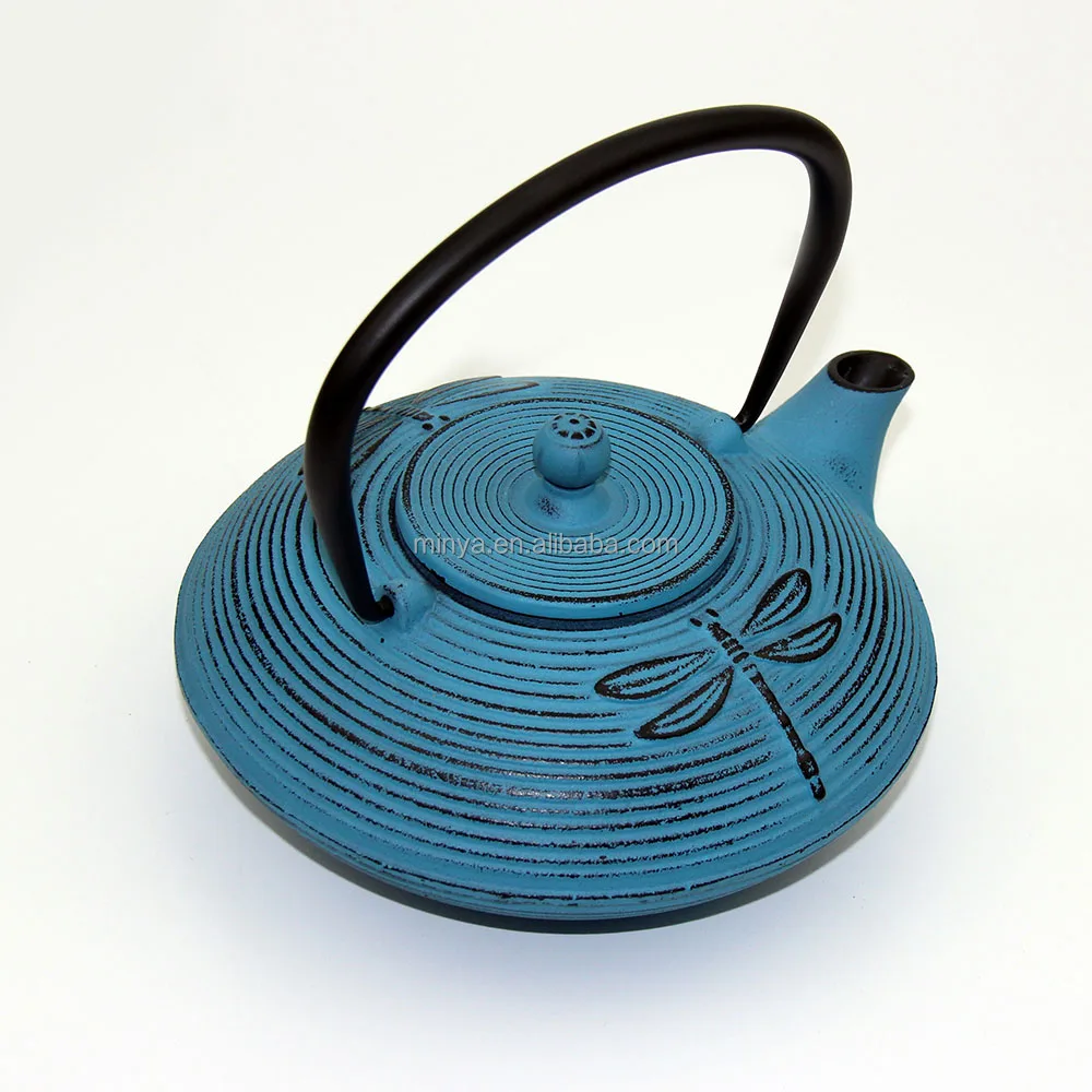 Dragonfly enamel cast iron teapot colour teapot 900ml china teapot