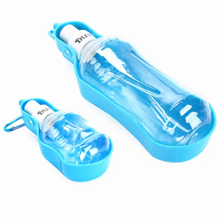 Outdoor Pet Travel Walking Drinking Portable Dog Water Bottle with Carabiner