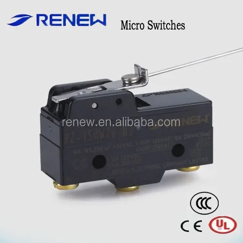 RZ-15HW78-B3 low force wire hinge long lever micro switch(110mm steek wire)/light force micro switch