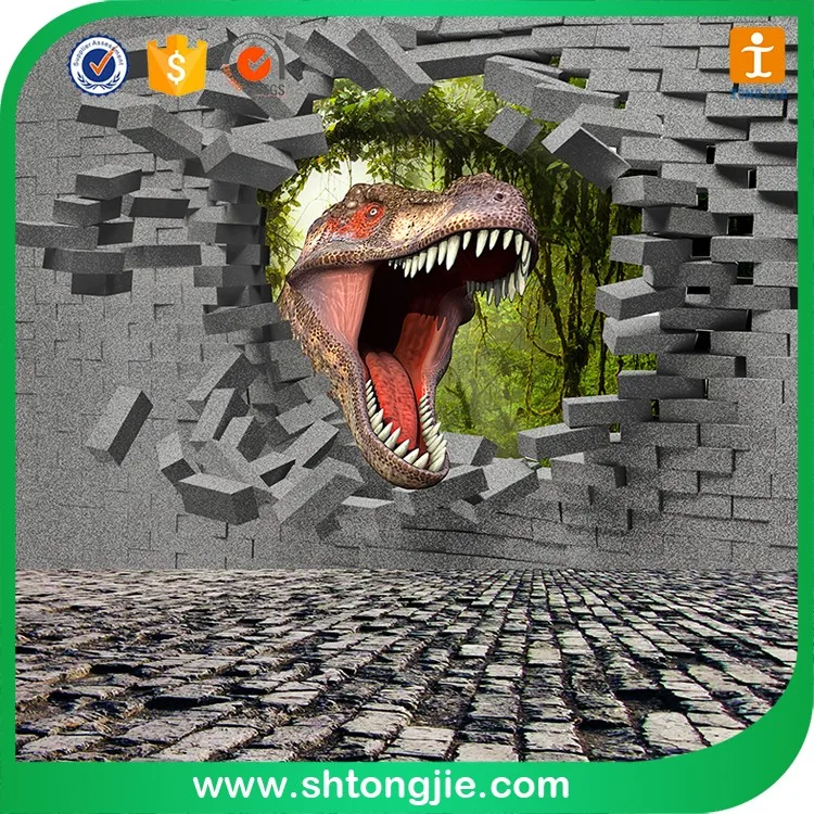 Cheap 3D Wall Sticker Cartoony Epoxy Printing PVC Decal for Home Decoration