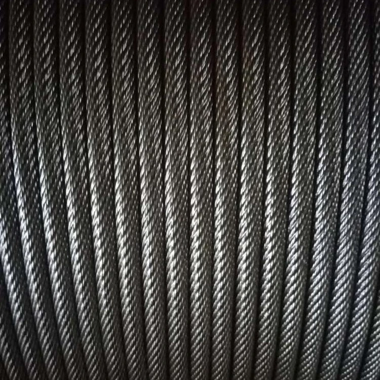 19x7 неоцинкованный стальной трос