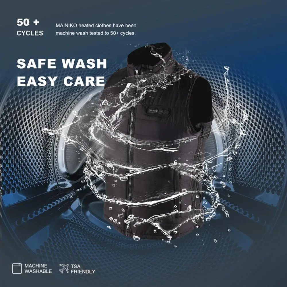 Lightweight Outdoor Adjustable 5V USB Operated Heating Vest Waistcoat for Women or Men