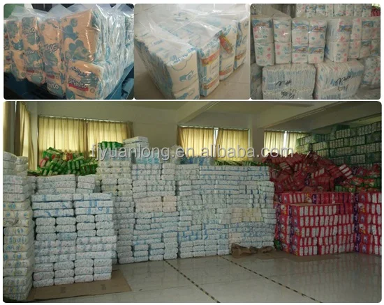 Китай, класс B, оптовая продажа, дешевый хлопковый тип, дышащие Волшебные Ленты, детские подгузники 50x4 в упаковке