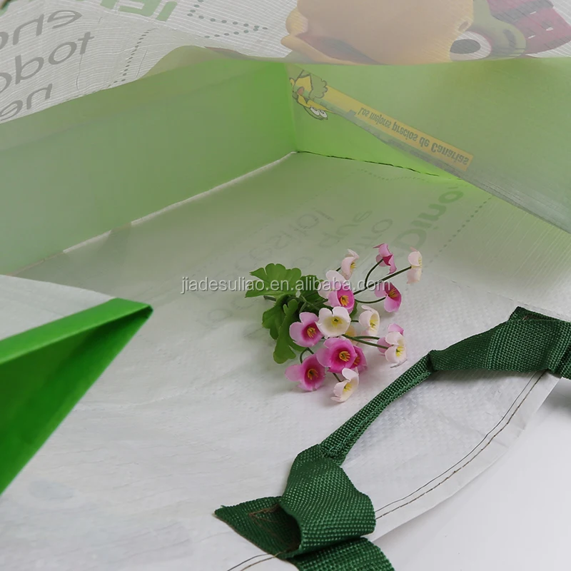 Unique design custom offset printed recycled used lady pp woven bag vietnam