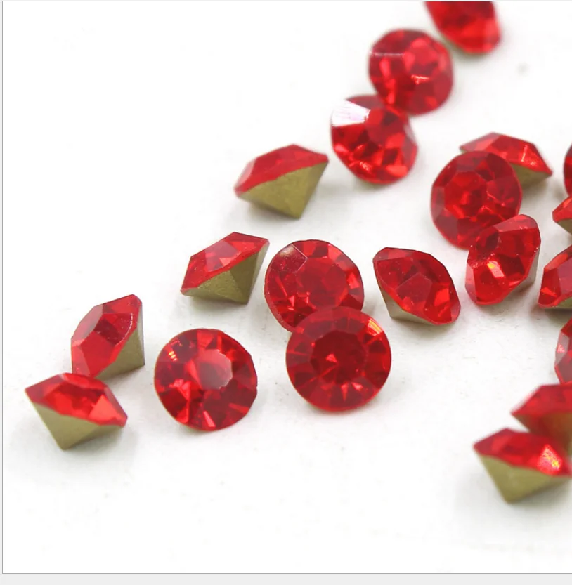 Crystal rhinestone synthetic colourful round rhinestone