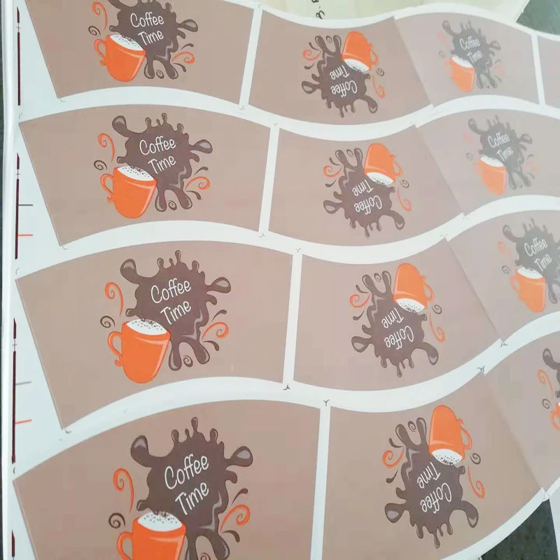 
Custom Printed Disposable Paper Cups Sleeve/ Fan For Hot Coffee For 6oz/7oz/8oz/9oz/12oz 