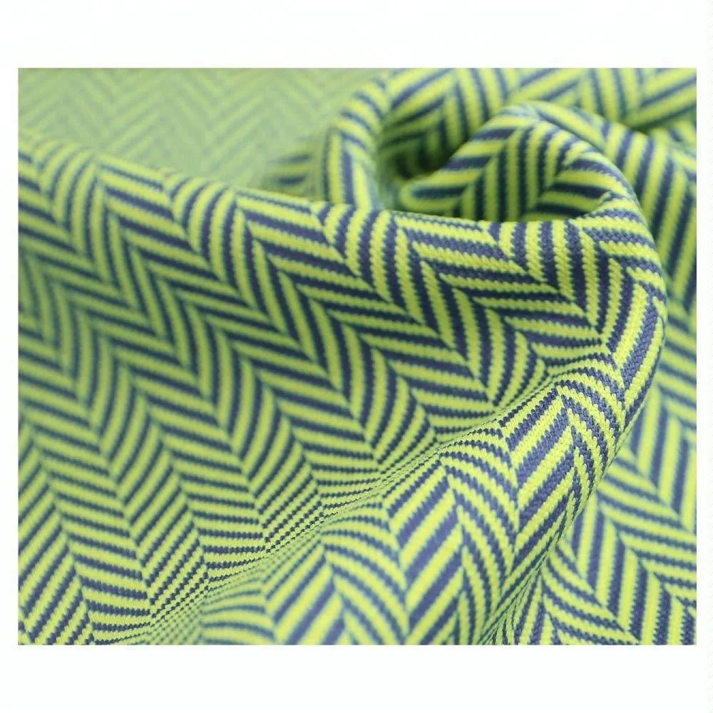 100% Polyester 2 Tone Herring Bone Fleece Fabric Print