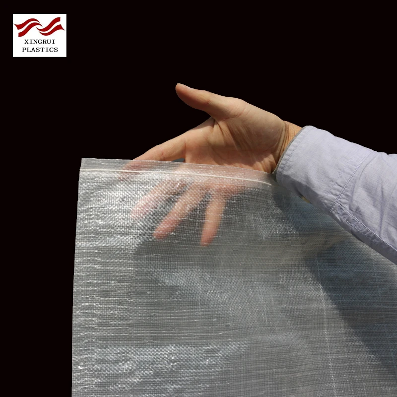 
25kg 50kg transparent plastic PP/PE woven sacks bags for packing rice food potato vegetable 
