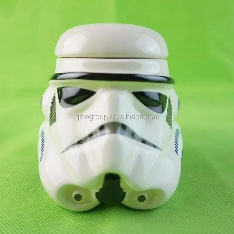 
QiHe Industry Stormtrooper starwar movie role white sodier ceramics mug 