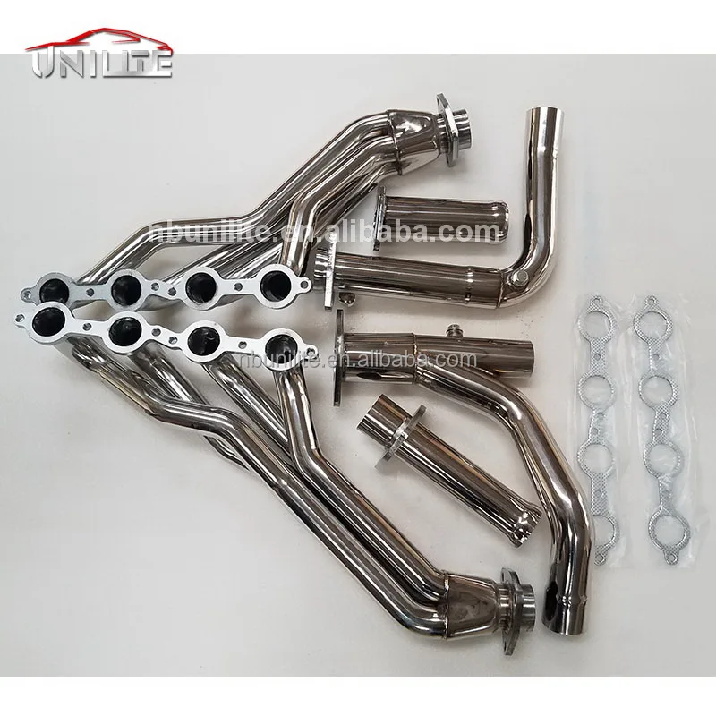 Exhaust Pipe GMT900 4.8/5.3/6.0 V8 LONG TUBE STAINLESS STEEL EXHAUST HEADER+Y-PIPE 294-364