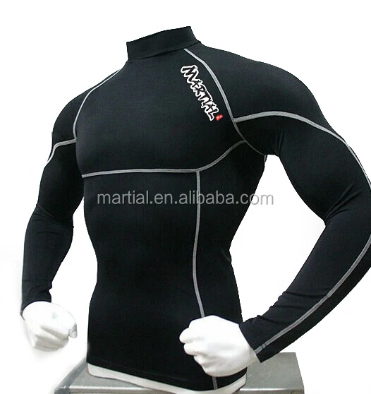
 С длинным рукавом рубашки сжатия для спорта  