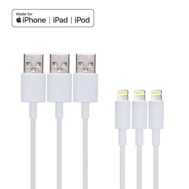 MFi сертификат TPE круглый usb-кабель для передачи данных 8Pin C48 зарядный кабель ipad/Iphone