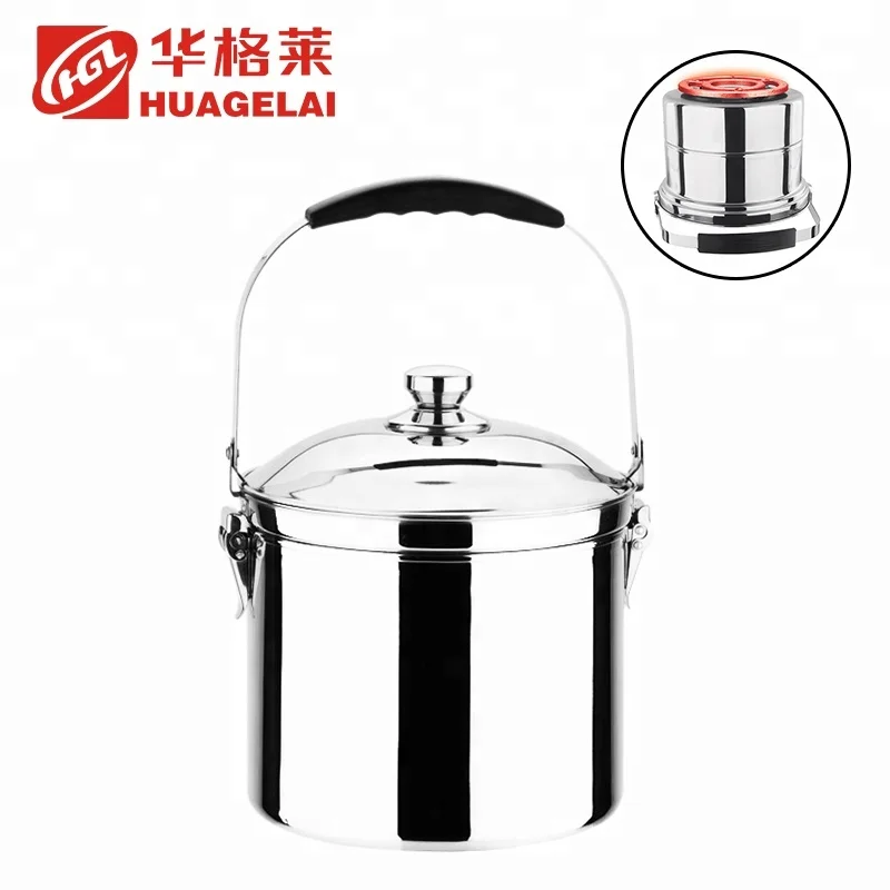 
reboiling none fire soup braised steam flame free cooking pot with lid 