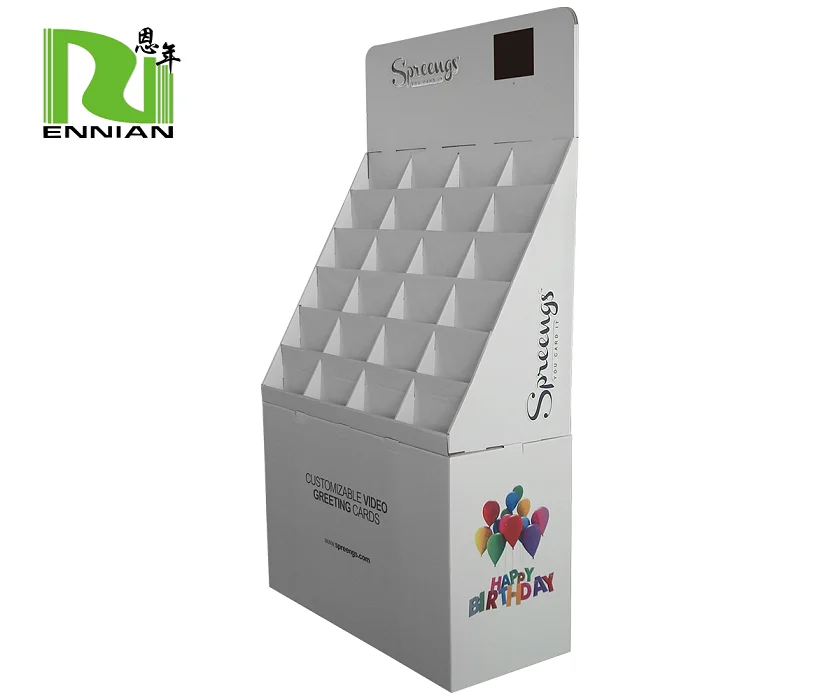 greeting cards retail display rack, cards shelf display stand ,supermarket shelf cardboard floor display