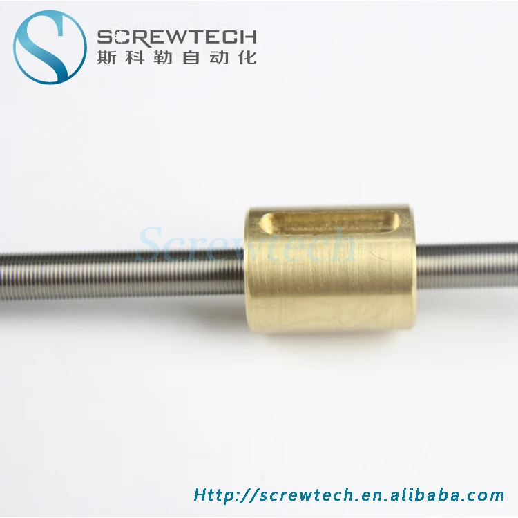High precision Diameter 6mm pitch 0.5mm Metric thread lead screw M6X0.5 for cnc kits