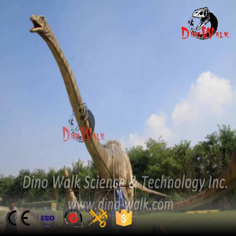 Export Theme Park Animatronic Simulation Long Neck Dinosaur Statue