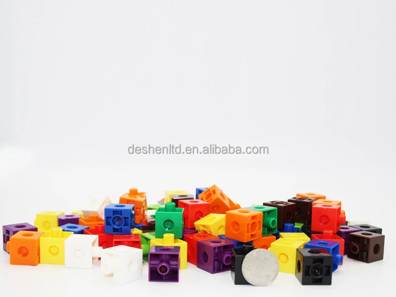 
plastic building blocks, learning/educational toys, connecting cubes 