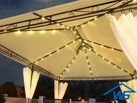 300x400cm metal gazebo with led