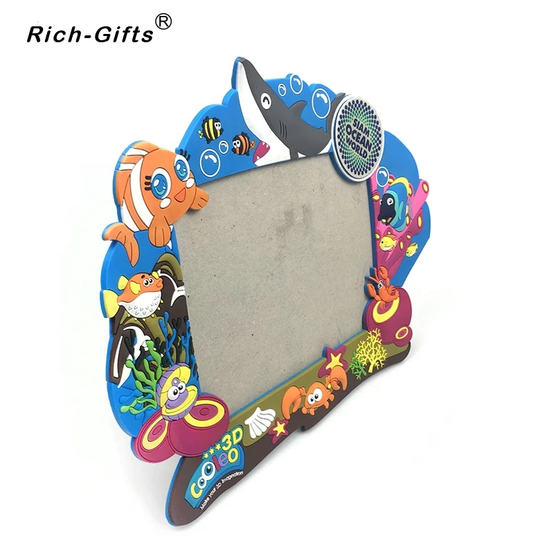 
Custom 3D Soft PVC Photo Frame Fridge Magnet 